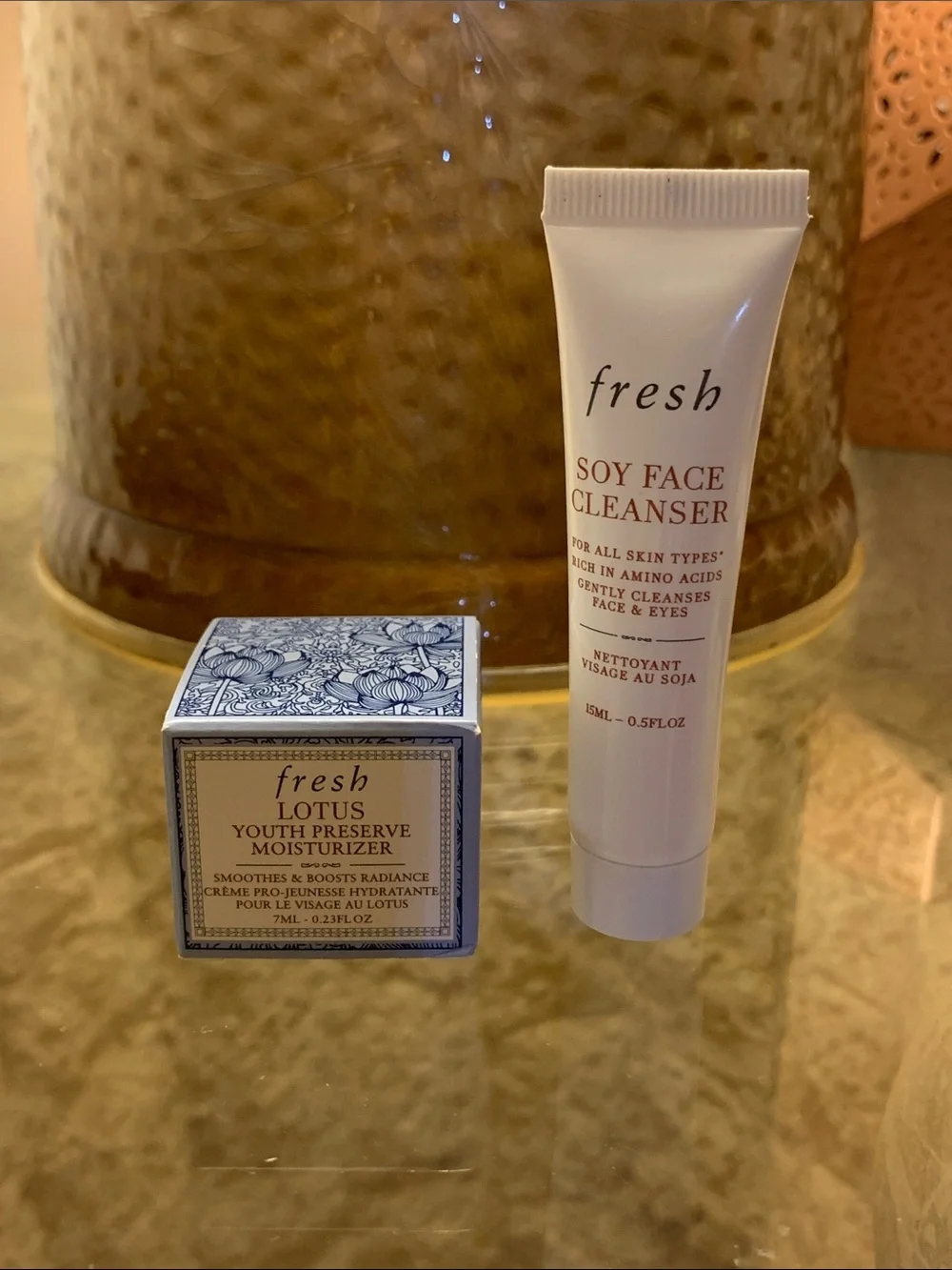 fresh Soy Face Cleanser & Lotus Youth Preserve Moisturizer Bundle